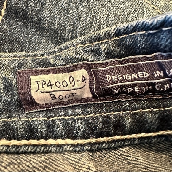 MISS Me Womens Swirl Mid Rise Medium Wash Bootcut Jeans (Size:29) - Picture 14 of 15